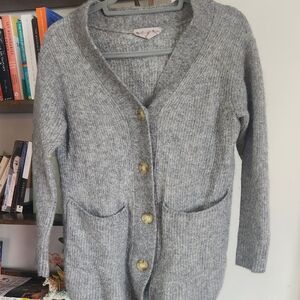 Grey Everlane cardigan